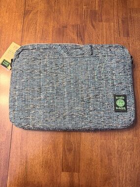 Dime Bags Side Hustler 17" Blue/Gray “Glass” Tweed Fabric Padded Laptop Sleeve